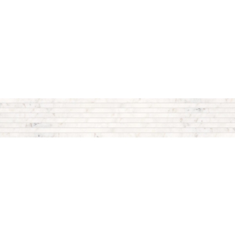 Keope Versilia Michelangelo White Dekor Plisse 20x120 cm