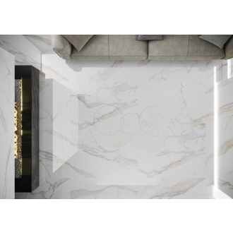 Keraben Idyllic Boden- und Wandfliese Calacatta Gold Starlight 60x120 cm