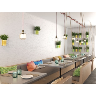 Keraben Wall Brick Wandfliese White 30x90 cm