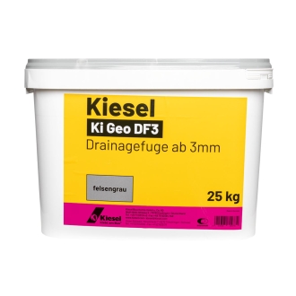 Kiesel Ki Geo D3 Felsengrau Drainagefuge 25 kg Eimer