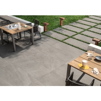 Cotto d`Este Limestone Oyster Fiammata Terrassenplatte 60x120 cm