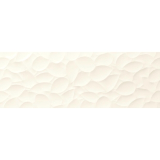 Love Tiles Genesis Leaf White Matt 35x100 cm Wanddekor