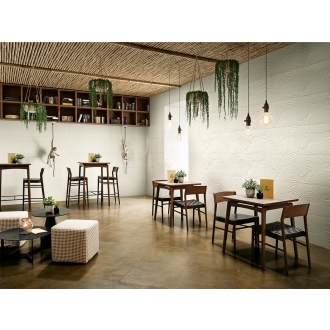 Love Tiles Genesis Palm White Matt 45x120cm Wanddekor