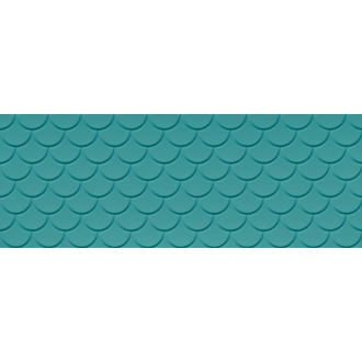 Love Tiles Genesis Shell Marine Blue Matt 35x100 cm Wanddekor