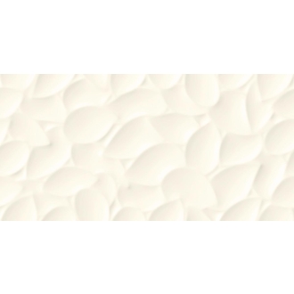 Love Tiles Genesis Leaf White Matt 30x60 cm Wanddekor