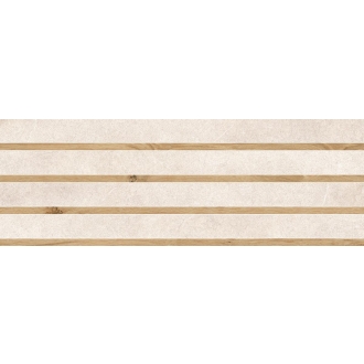 Love Tiles Sense Channel White Natural 35x100 cm Wanddekor