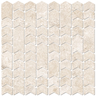 Love Tiles Elan Blanc Wandmosaik Route 35x35 cm