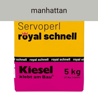 Kiesel Servoperl royal schnell manhattan flexible Premiumfuge 5 kg Papierbeutel