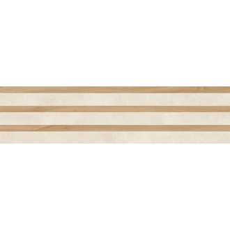 Margres Metropolis Capital White Anpoliert Dekor 30x120 cm