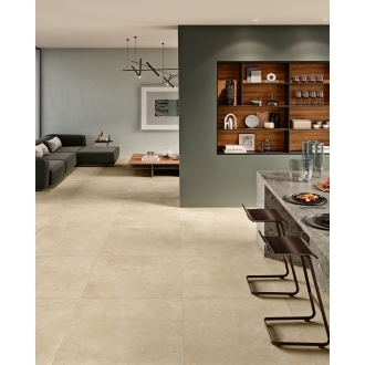 Margres Pure Stone Beige Anpoliert Boden- und Wandfliese 90x90 cm