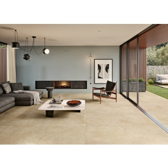 Margres Pure Stone Beige Anpoliert Boden- und Wandfliese 90x90 cm