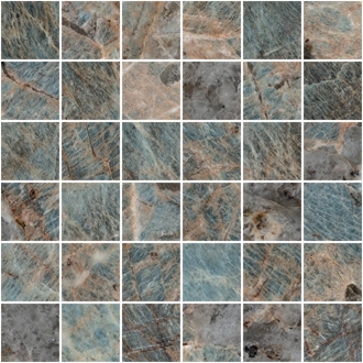 Mirage Jewels 2.0 Amazzonite Poliert Mosaik 36T 30x30 cm