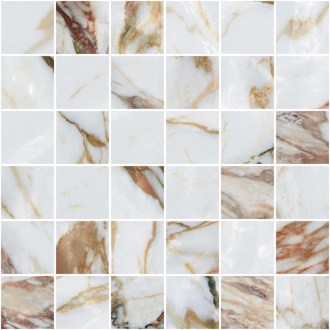 Mirage Jewels 2.0 Arabescato Oro Poliert Mosaik 36T 30x30 cm