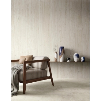 Mirage Elysian Travertini Pearly gebürstet Boden- und Wandfliese 80x160 cm