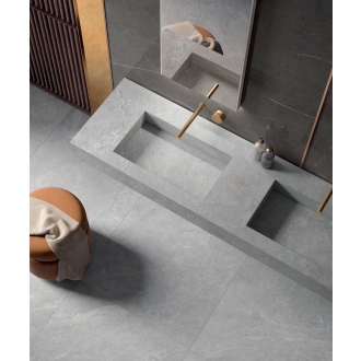 Mirage Jolie Pietra Grey Spazzolata Boden- und Wandfliese 120x120 cm
