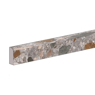 Mirage Norr Grus Natural Sockel 7,2x60 cm