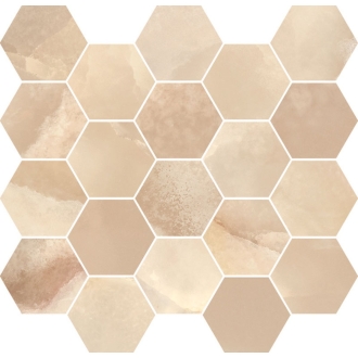 Mirage Onyce Champagne ON03 Pearl Mosaik Esagona 29,5x27 cm