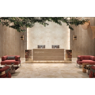 Mirage Onyce Champagne ON03 Pearl Boden- und Wandfliese 120x120 cm