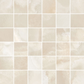 Mirage Onyce Coconut ON01 Lucida Mosaik 5x5 Matte 30x30 cm