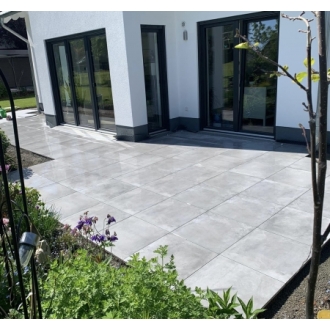 PrimeCollection UniPLUS Outdoor Smoke Terrassenplatte rektifiziert 60x60 cm