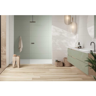 PrimeCollection Wandfliese Chromatic weiß matt 33x100 cm