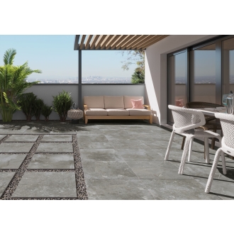 PrimeCollection Inverness Dunkel Grau Terrassenplatte 60x60 cm
