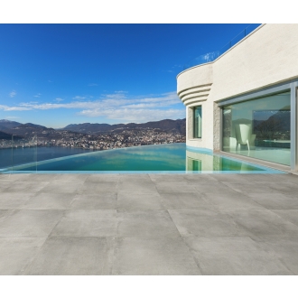 PrimeCollection UniPLUS Outdoor Smoke Terrassenplatte rektifiziert 60x60 cm