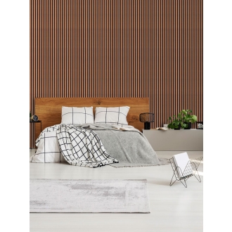 PrimeCollection Akustik Wandpaneel Teak MDF Furnier 240x60 cm