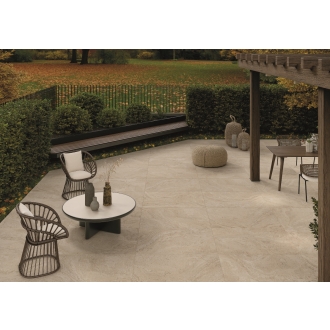 Provenza Unique Travertine Cream Minimal Terrassenplatte 60x120 cm