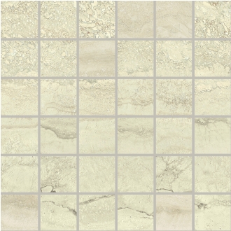 Provenza Unique Travertine Mosaik 5x5 Cream Vein Cut matt Matte 30x30 cm