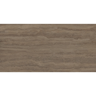 Provenza Unique Travertine Boden- und Wandfliese Chocolate Vein Cut glänzend 60x120 cm