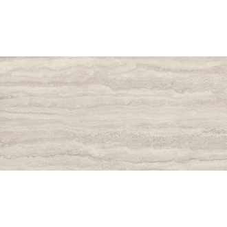 Provenza Unique Travertine Boden- und Wandfliese Silver Vein Cut glänzend 60x120 cm