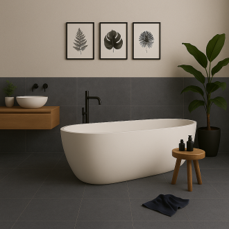 Provenza Karman Antracite Boden- und Wandfliese 90x90 cm