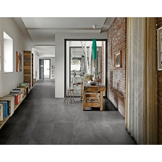 PrimeCollection QuarzStone Boden- und Wandfliese Black 60x120 cm