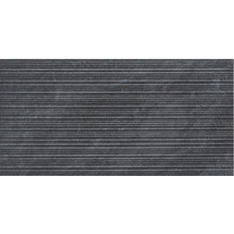 PrimeCollection QuarzStone Wanddekor Lines Black 30x60 cm