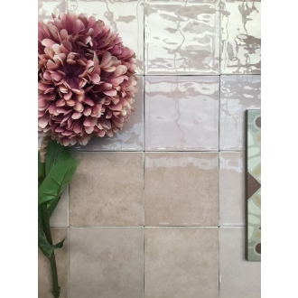 Revoir Paris Atelier Vieux Rose glänzend Wandfliese 10x10 cm