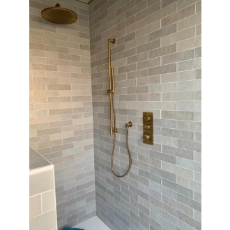 Revoir Paris Atelier Gris matt Wandfliese 6,2x25 cm