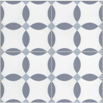 Revoir Paris La Madeleine Chere Bleu matt Wand/Bodenfliese 20x20 cm