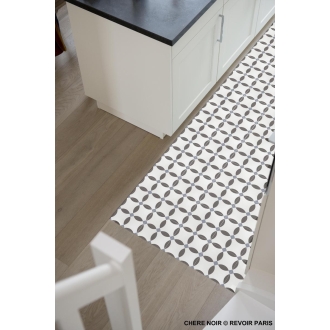 Revoir Paris La Madeleine Chere Noir matt Wand/Bodenfliese 20x20 cm