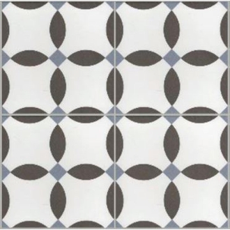 Revoir Paris La Madeleine Chere Noir matt Wand/Bodenfliese 20x20 cm