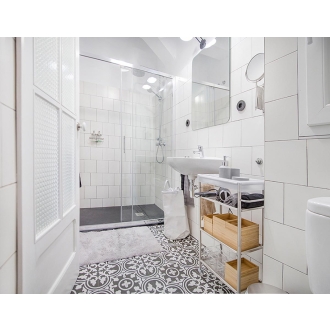 Revoir Paris La Madeleine Flavie Noir matt Wand/Bodenfliese 20x20 cm