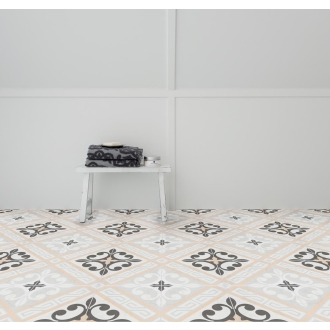 Revoir Paris La Madeleine Juliette Marron matt Wand/Bodenfl. 20x20 cm