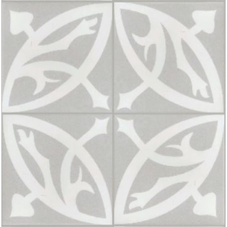 Revoir Paris La Madeleine Zelie Gris matt Wand/Bodenfliese 20x20 cm