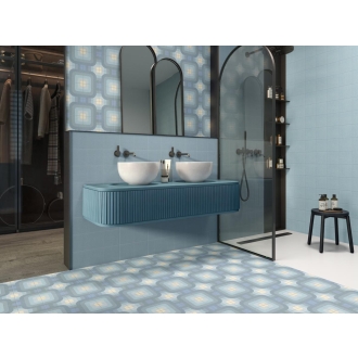 Revoir Paris Si-Bel Alouette Uni Clair matt Wand/Bodenfliese 15x15 cm