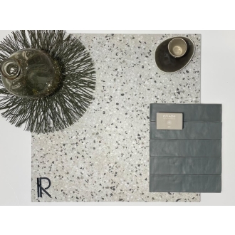 Revoir Paris Re-Bel Petrol matt Boden- und Wandfliese 60x60 cm