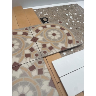 Revoir Paris Re-Bel Taupe matt Boden- und Wandfliese 100x100 cm