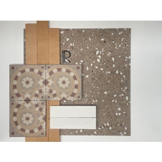 Revoir Paris Re-Bel Taupe matt Boden- und Wandfliese 60x60 cm