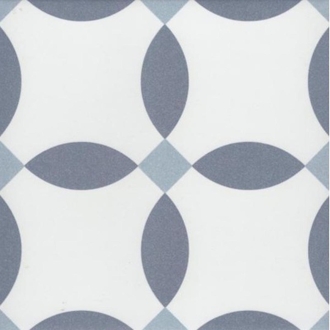 Revoir Paris La Madeleine Chere Bleu matt Wand/Bodenfliese 20x20 cm