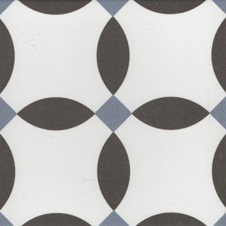 Revoir Paris La Madeleine Chere Noir matt Wand/Bodenfliese 20x20 cm