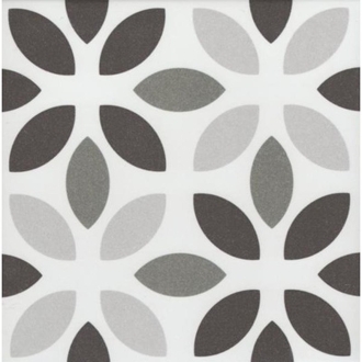 Revoir Paris La Madeleine Lyla Noir matt Wand/Bodenfliese 20x20 cm